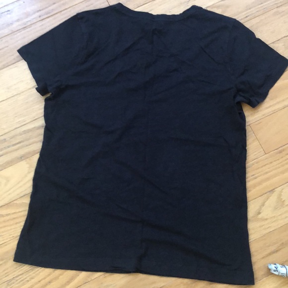 Madewell Whisper Cotton V-Neck w/ Pocket Black Cotton Tee w/ Front Pocket - Picture 8 of 12